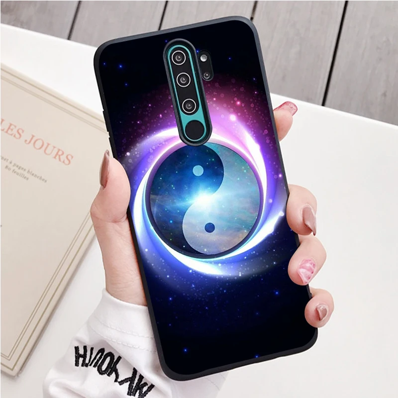 Âm Dương Trung Quốc Thần Bí Silicone Ốp Lưng Điện Thoại Redmi Note 9 8 7 Pro S 8T 7A Bao xiaomi leather case card