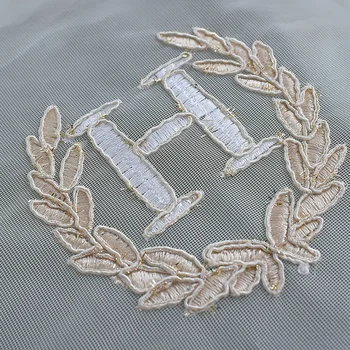 

Modern English Alphabet 3D Embroidered Window Screen Tulle Curtain For Living Room Bedroom Kitchen Window Decoration Panel 540#4