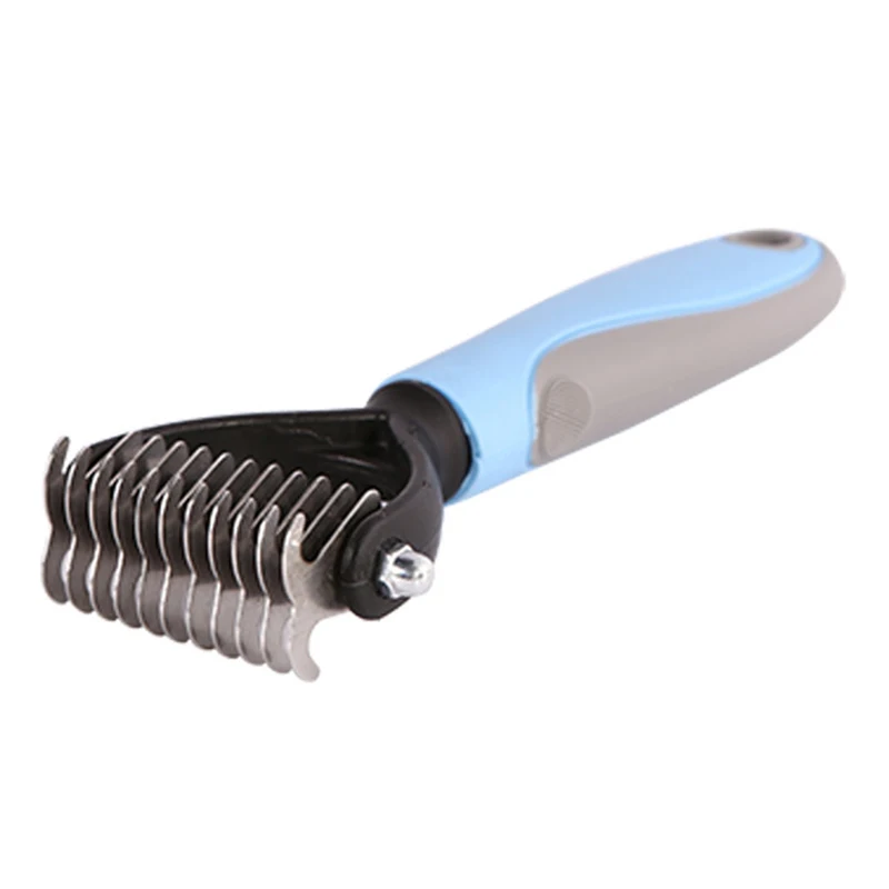 

Pet Dog Cat Hair Removal Brush Comb Furmins Stainless Steel Double-sided Pet Cats Dog Comb Brush Open Knot Rake Grooming BDF99