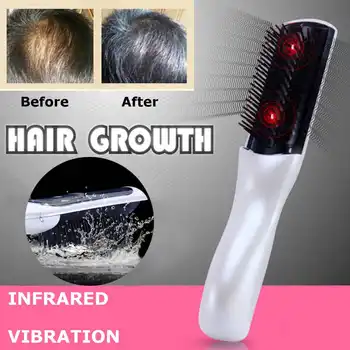 

New Infrared therapy cure hair head shake Massage massager care style styling prevent hair loss and growth hair comb health tool