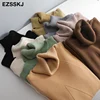 2022 thick Knitted Women high neck Sweater Pullovers Turtleneck Autumn Winter Basic Women Sweaters Slim khaki jacket Pullovers ► Photo 3/6