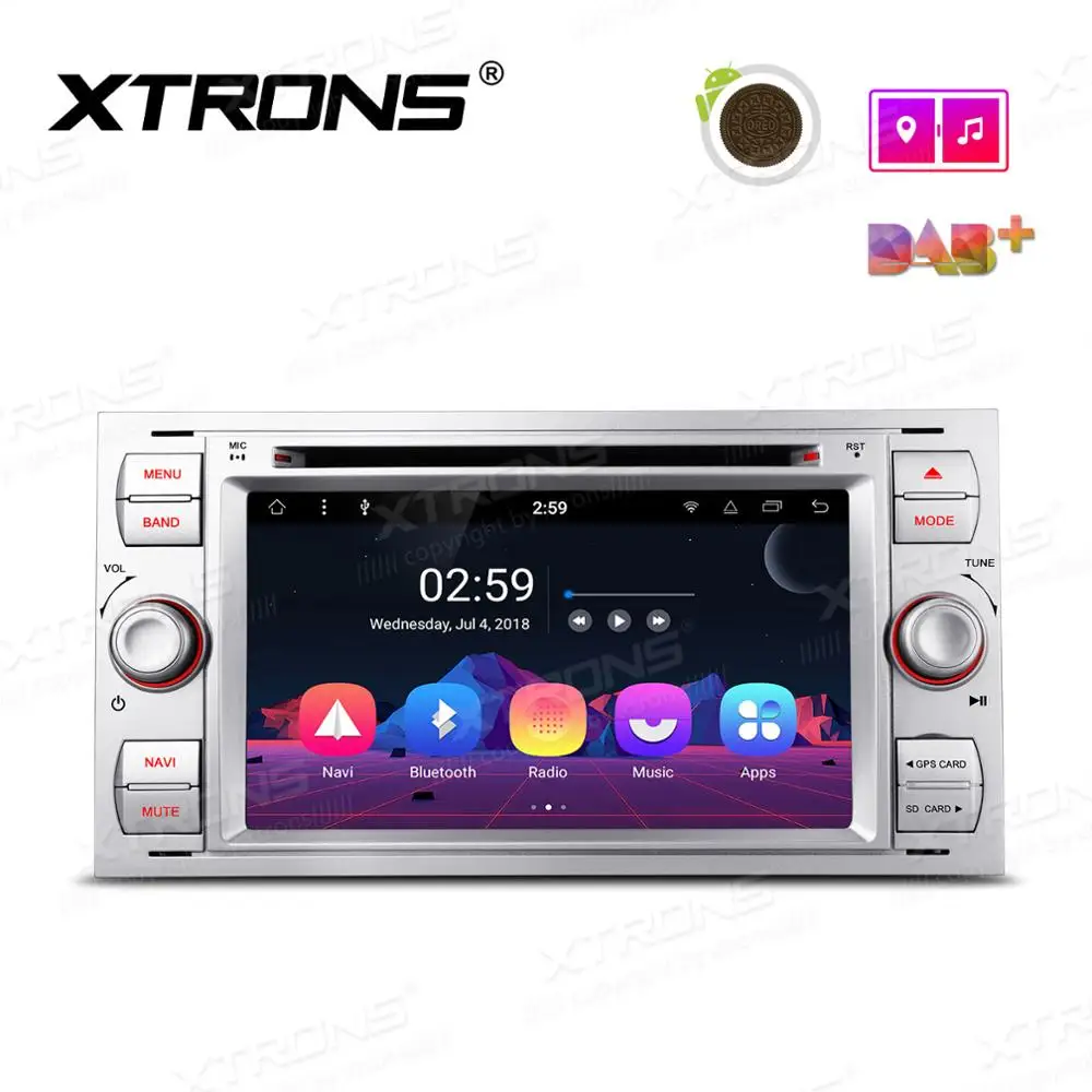 

XTRONS 7" Android 8.1 Octa Core Car Stereo DVD Player Radio GPS Navigation for FORD Focus II C-Max 2005 2006 2007 Fusion Transit