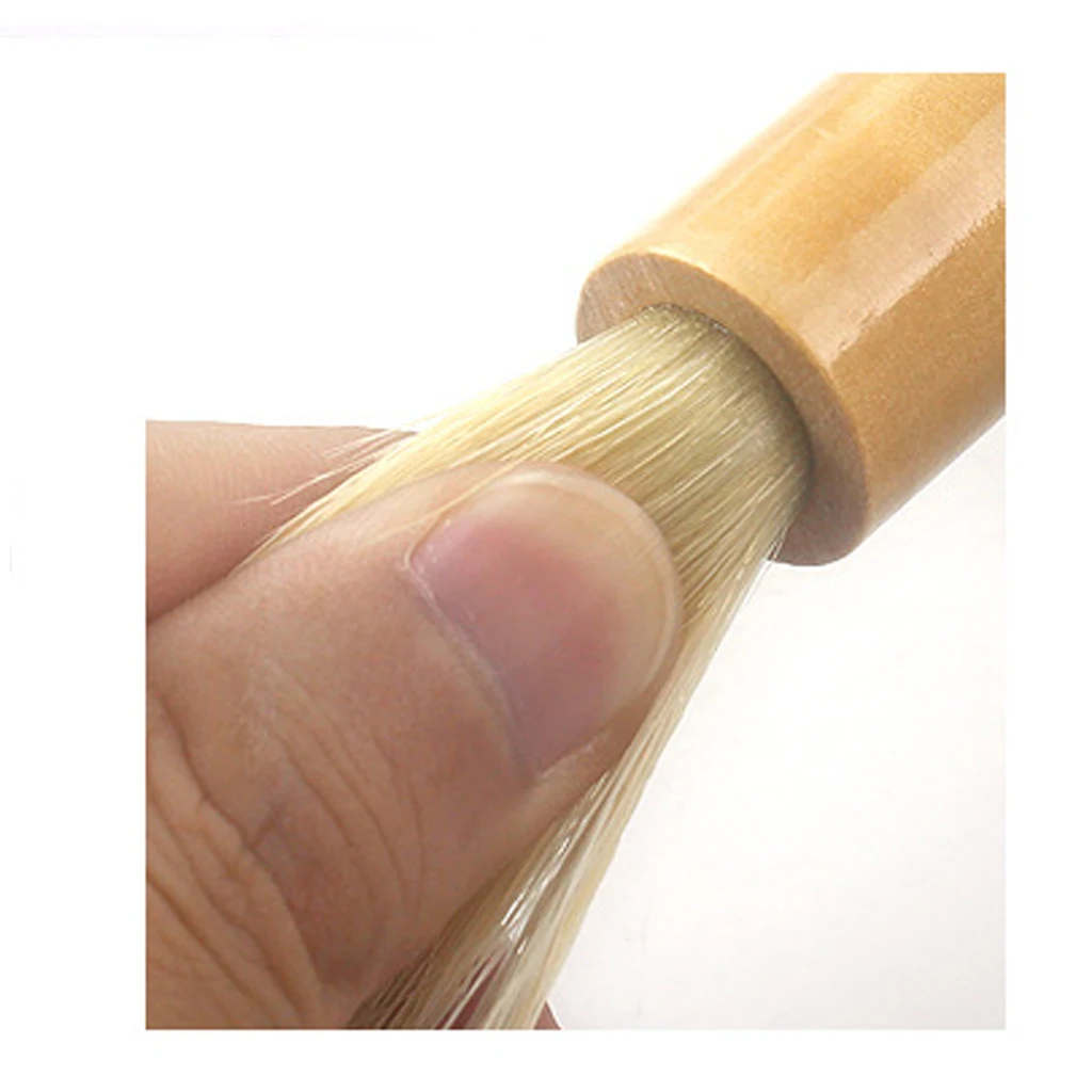 Coffee Grinder Cleaning Brush Wood Handle&Natural Bristles Dusting Tool