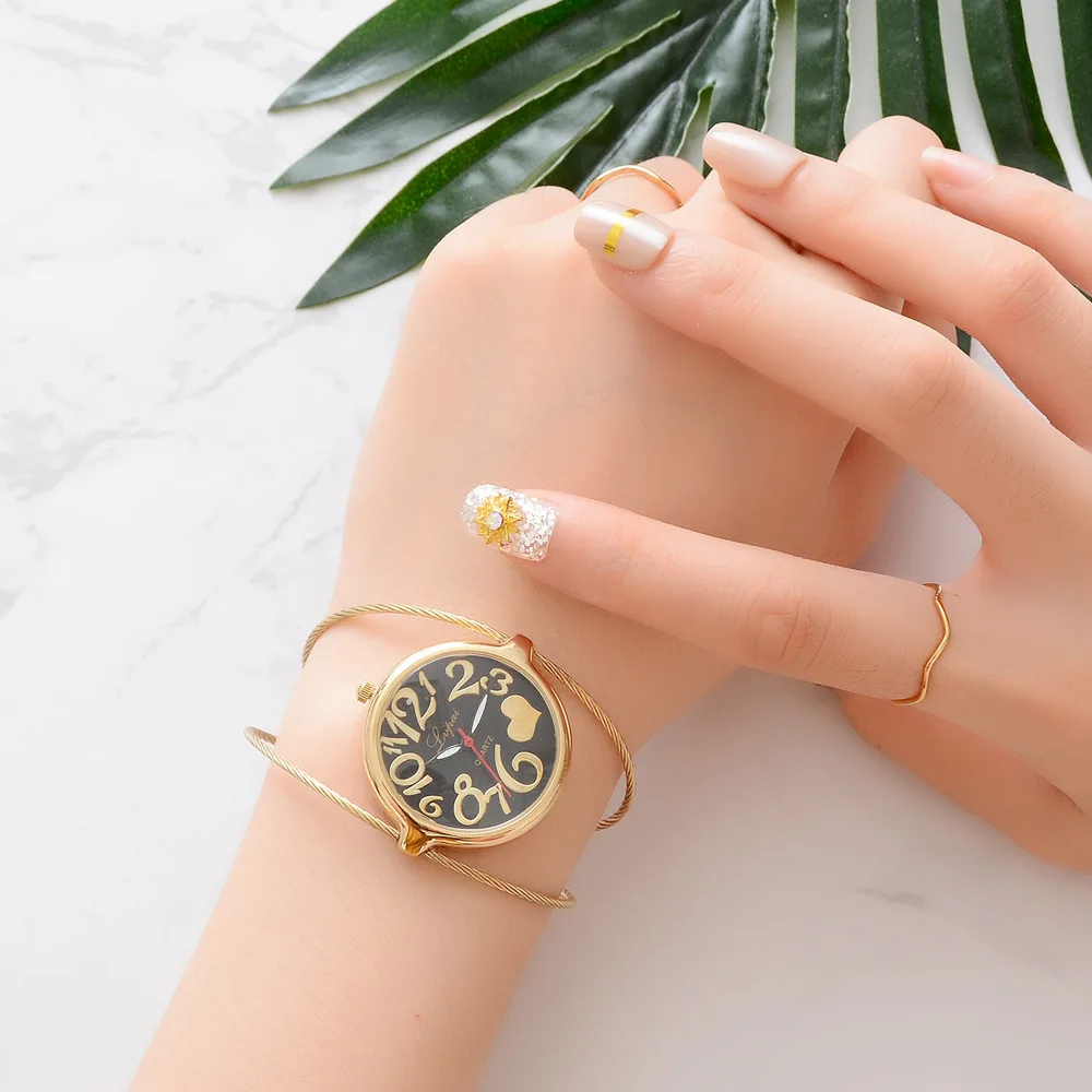 Женские модные роскошные часы браслет кварцевые часы розовое золото маленькие и изысканные Женские повседневные часы