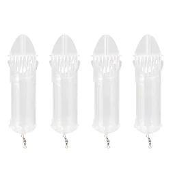 4pcs Fishing Bait Cage Lure Cage Bait Fishing Trap Basket Fishing Tackle