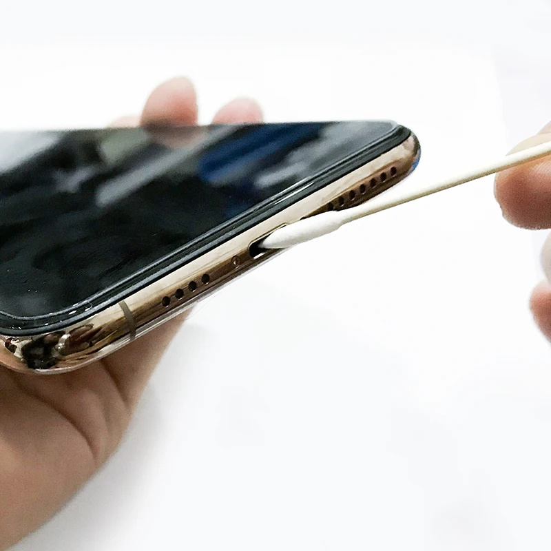 Беспылевой одноразовый чистящий тампон ватная палочка для гарнитура для airpods чехол для объектива камеры телефон Зарядка порт аксессуары