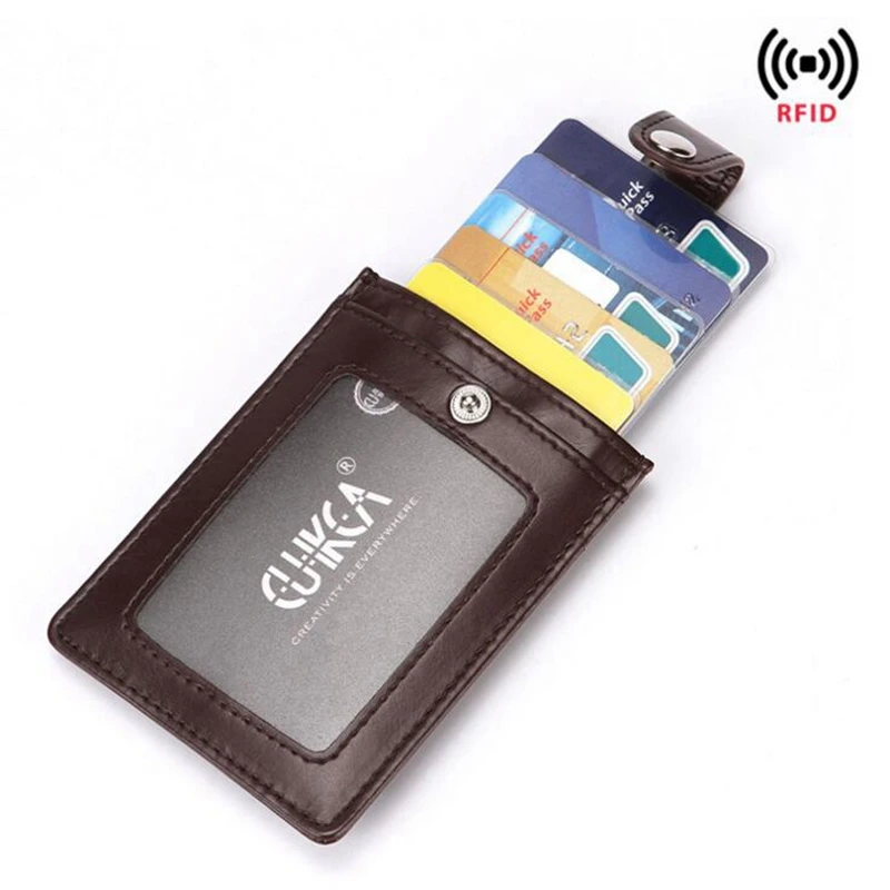 

Creative Multi-Card-Bit PU RFID Credit Card Holder Wallet For Men Pocket Cover Travel Portable ID Business Cards Cardholder