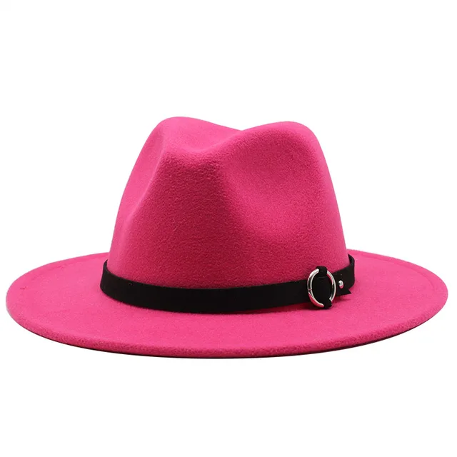 Fashion Women Men Wide Brim Wool Felt 