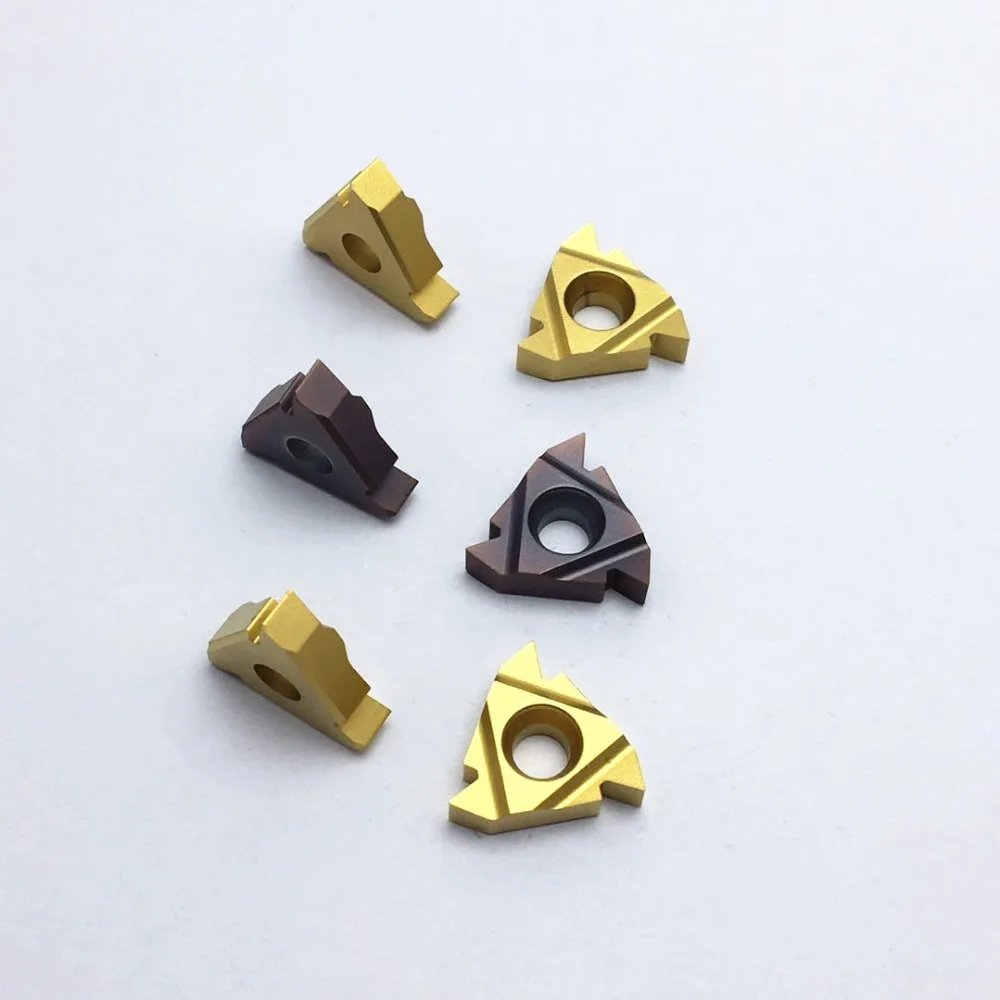 High quality carbide inserts MMT 16IR 16ER AG60 VP15TF UE6020 16IR 16ER AG55 UE6020 VP15TF Lathe grooving thread insert 11ER 11I