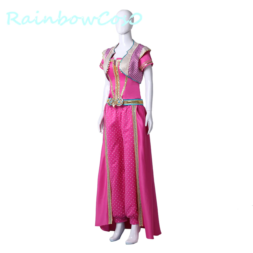 RainbowCos0 Косплэй костюм Аладдин, жасмин платье принцессы форма аниме Хэллоуин Рождество
