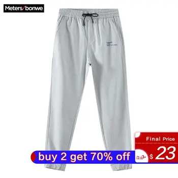

Metersbonwe 2020 Spring New Men Handsome Sport Pants Jogging Trousers Fashion Male Brand Leisure Beam feet pants High Quality