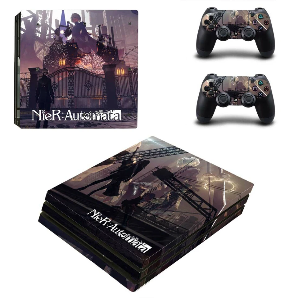 YSP4P-1137 Защитный набор для кожи для PS4 Pro консоль и два контроллера виниловая наклейка крышка для Playstation 4 Pro-NieR: Automata наклейки - Цвет: YSP4P-1137
