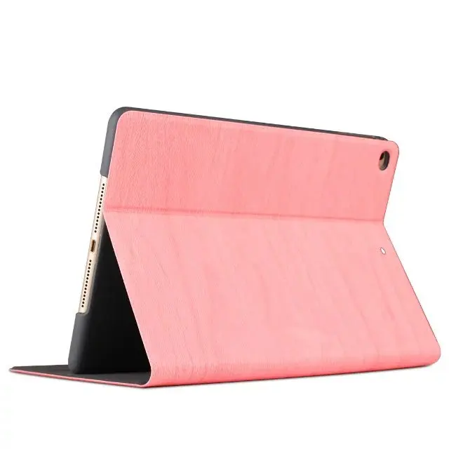 Pink Деревянный картон для iPad Pro 9,7 чехол Магнитный Смарт авто-сна Стенд Флип Funda для iPad Pro 9,7 чехол A1673 A1674 A1675 - Цвет: Pink