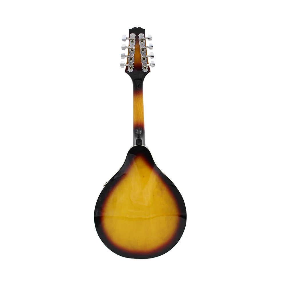 Sunburst 8-струнной липа Мандолины музыкальный инструмент с палисандр Сталь строка Мандолины струнный инструмент для настройки