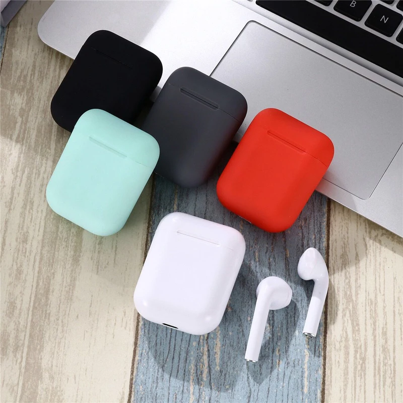 Беспроводные Bluetooth наушники i12 TWS inpods 12 Macaron V5.0, стерео наушники, спортивные наушники с защитой от пота, сенсорные наушники, всплывающие