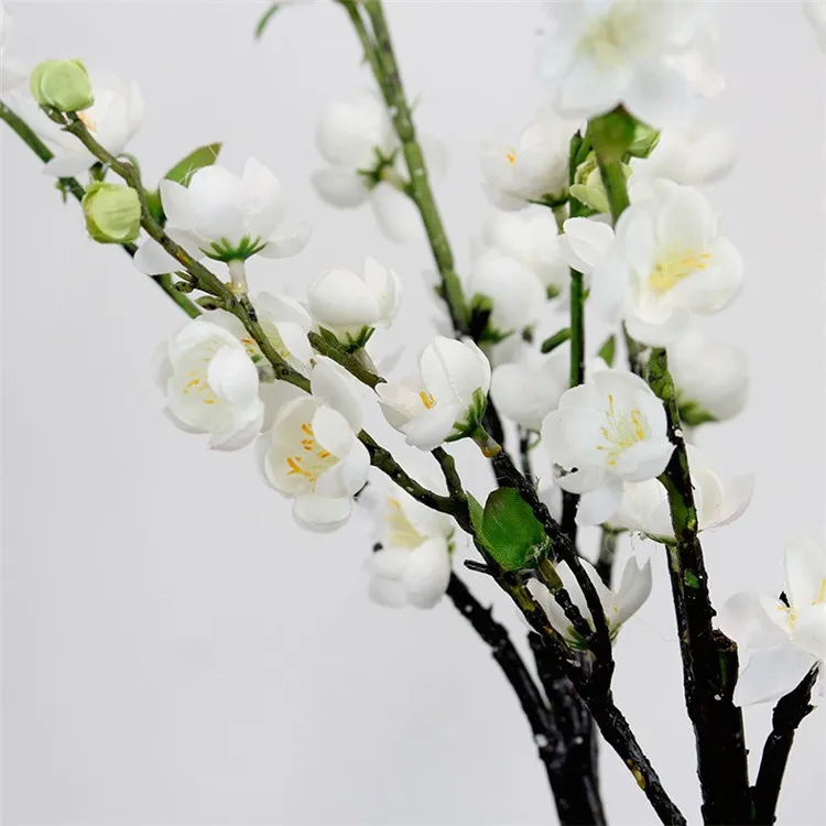 10P Поддельные короткий стебель Wintersweet(4 стебля/шт) 21,6" длина имитация весенний цветок сливы для дома Свадебные Декоративные цветы