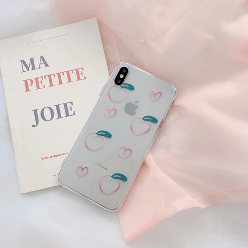 Горячая Распродажа чехол для телефона с фруктовым персиком iPhone 11 Pro XS Max 6 6S 7 8 Plus X XR