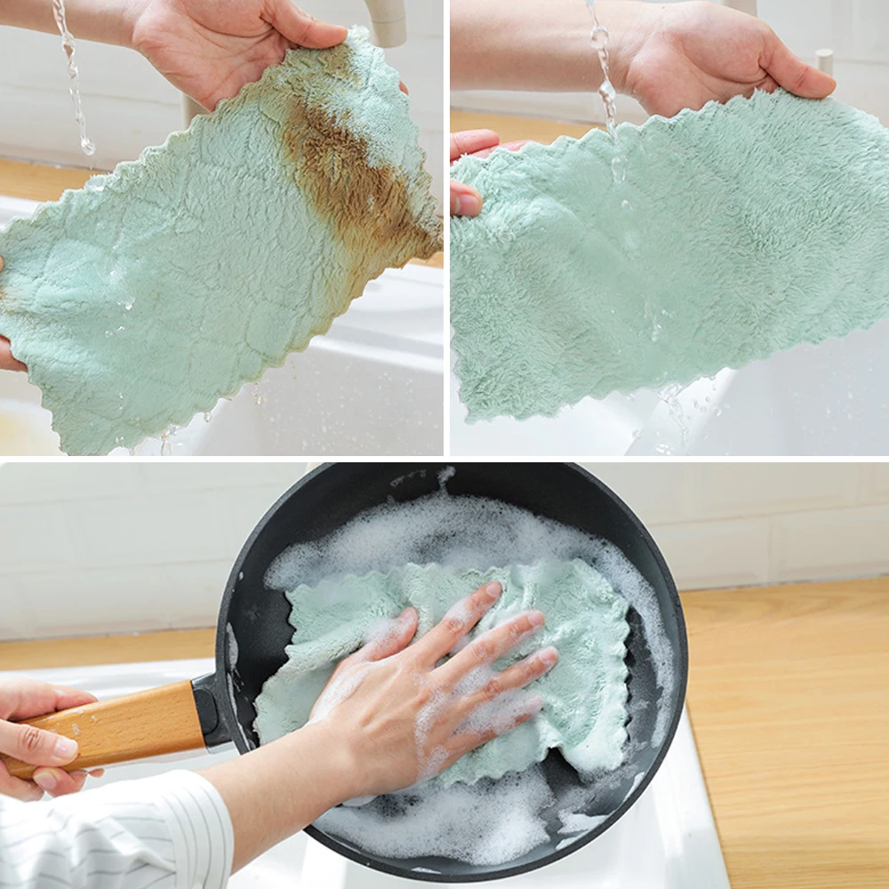 Shop Generic 1Pcs Home Microfiber Towels For Kitchen Absorbent Thicker