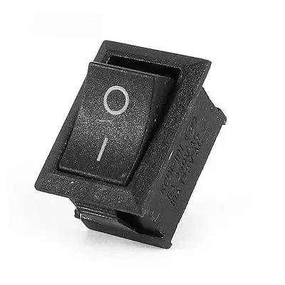 

Black ON-OFF SPST 2 Position Boat Rocker Switch 6A/250V 10A/125V AC