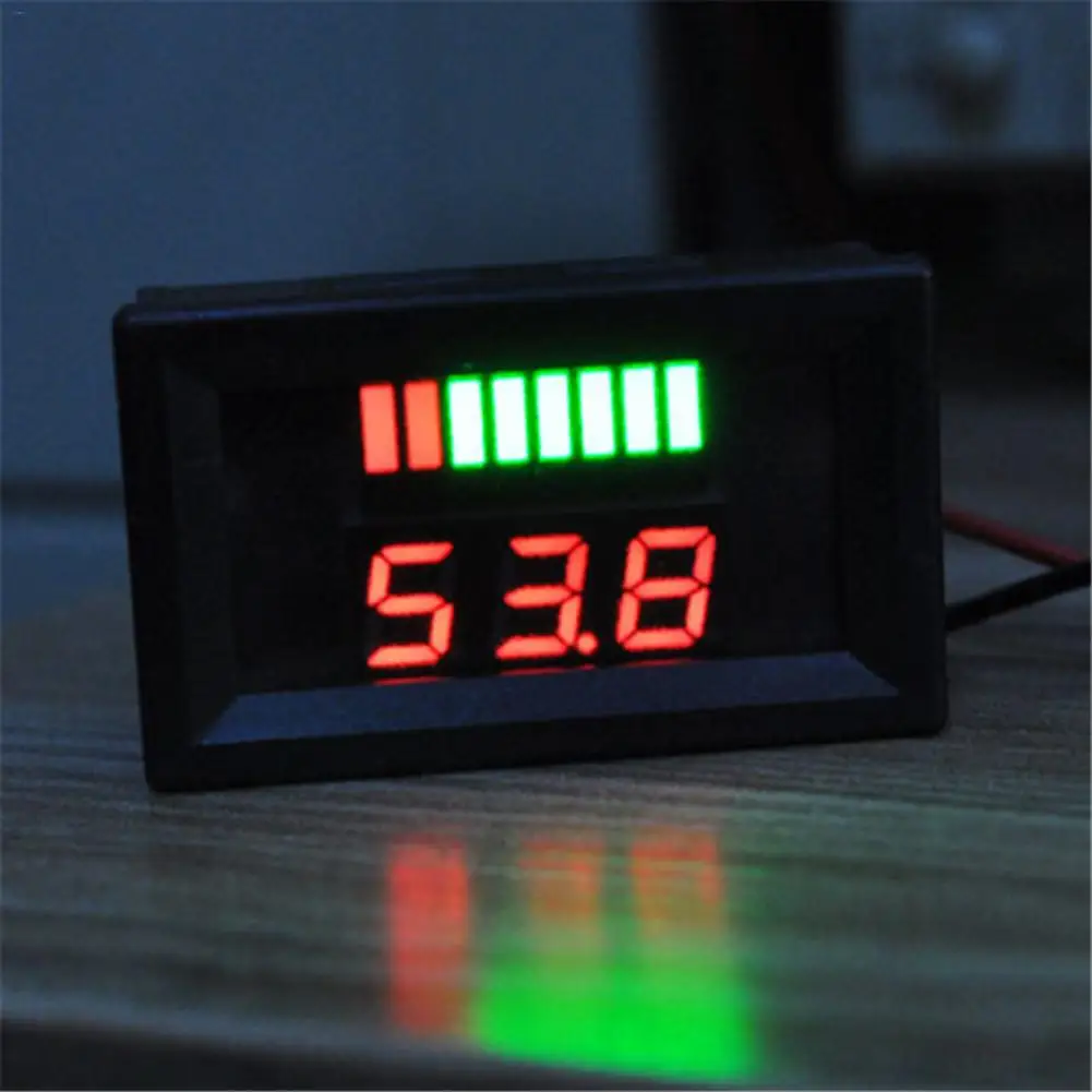 

Mini Digital Voltmeter Ammeter DC 6-100V Panel Amp Volt Voltage Current Meter Tester Detector 0.56" Dual LED Display Auto Car