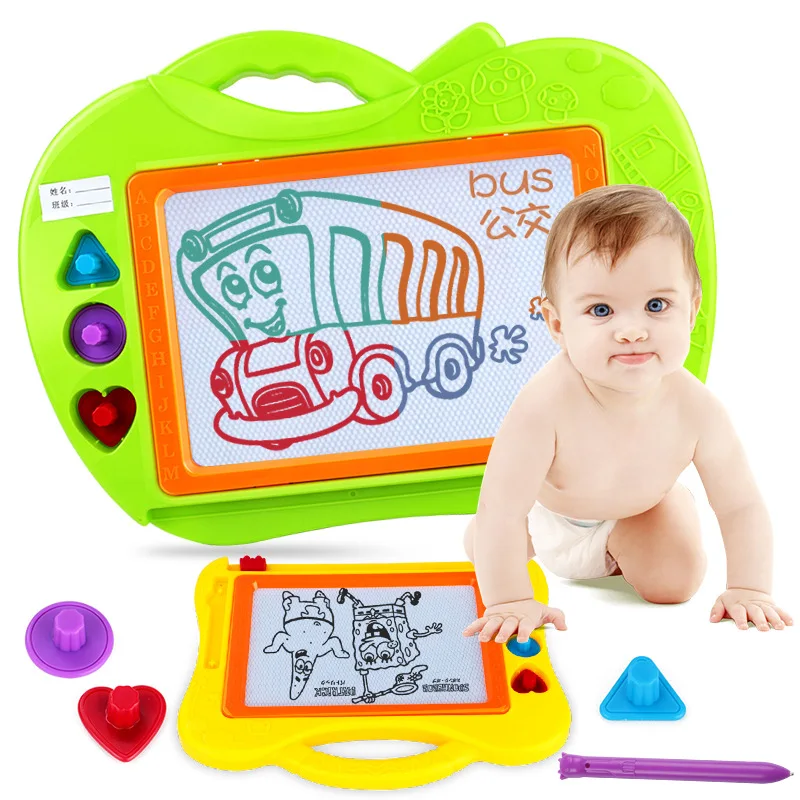 

Children Sketchpad Toy 1-2-3-Year-Old Magnetic Small Blackboard Writing Board Boy 1 GIRL'S Manual Imagining Educational Toy