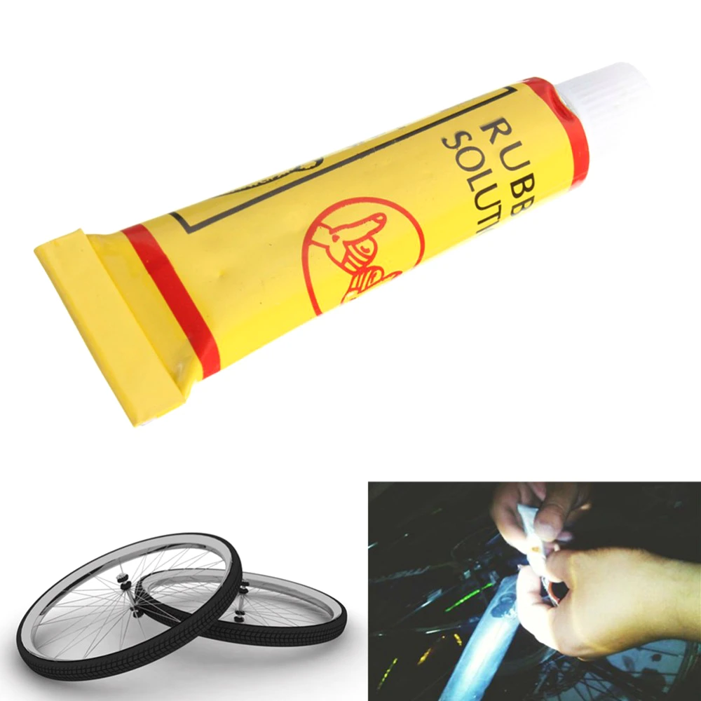

2pcs/Lot Bicycle Tire Repair Road Mountain Bike Tyre Inner Tube Puncture Repair Rubber Cement Cold Glue Bike Tire Patch