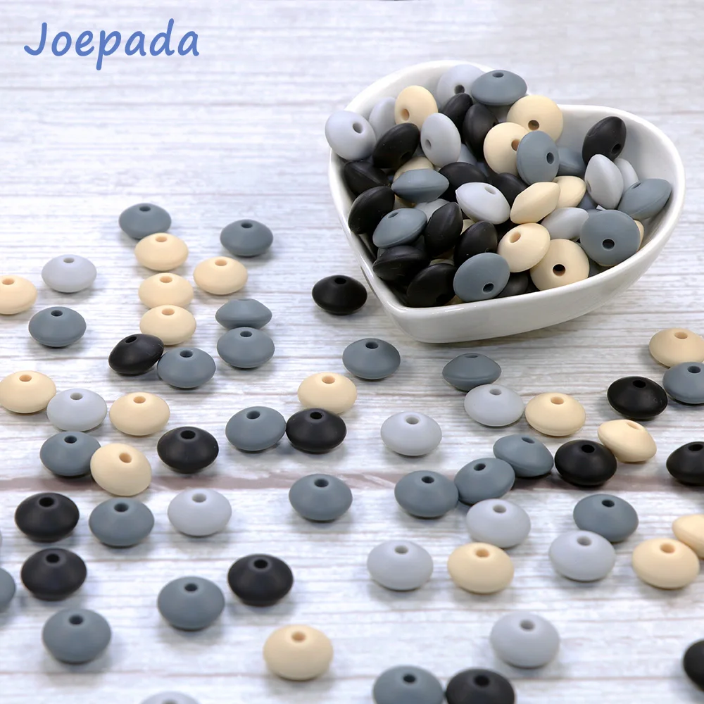Get This DIY Baby Silicone Teether Joepada Necklace-Accessories Lentil Beads Food-Grade Teething KJnRm0qYB