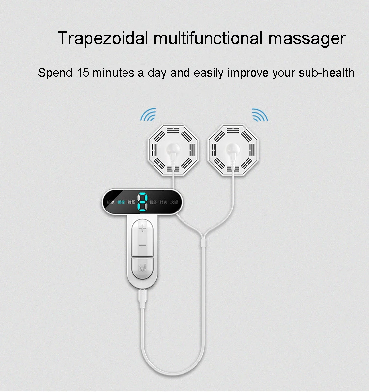 Terapia de Pulso Casa Inteligente Mini Massageador Cervical Massagem Adesivos Multi-função Corpo Acupuntura 7 Instrumento Da Massagem Da garganta