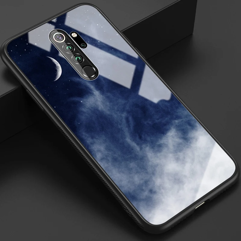 Мраморный чехол для телефона xiaomi redmi note 8 pro 8 t, чехол из закаленного стекла для xiaomi redmi note 8t t8 note8 pro, глянцевый чехол с пятнами - Цвет: 14