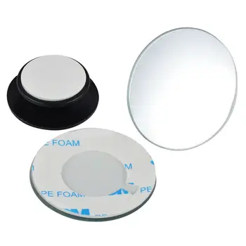 

Car Rearview Convex Mirror 360 Degree blind spot mirror universal wide-angle round frameless rotatable