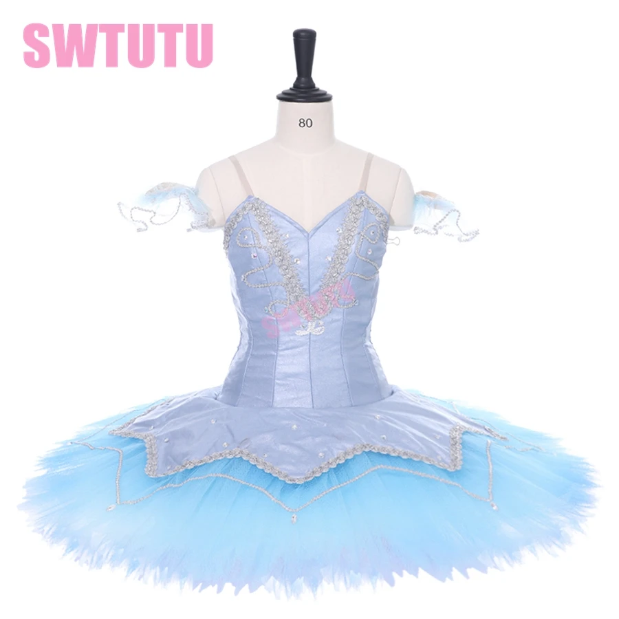 

Adult Blue Bird Sleeping Beauty Performance Stage Costume Tutu Blue Swan Lake Doll Professional Ballet Tutu SB0002A