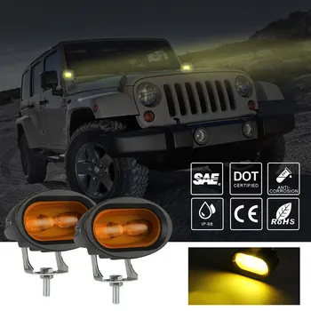 

2pcs Car LED Working Light Spotlight Auxiliary Lighting Spot lights For Off-Road Vehicle Motorbike Styling 12/24V 20W 6000K