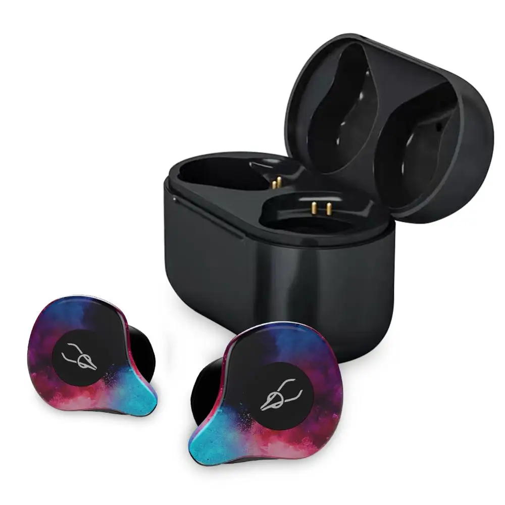Sabbat X12 Pro Bluetooth Беспроводные наушники с зарядным устройством мини портативные невидимые наушники BT5.0 стерео объемные наушники - Цвет: Flame