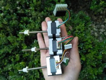 

Two-phase Six-wire 35 Spindle Stepping Motor Double Ball Bearing 1.8 Degree Screw Motor 3D Printer with Nut