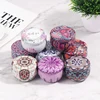 Drum-shaped Jewelry Candy Cookie Box Festive Party Supplies Rose Tea Pot Tin Box Small Fresh Home Garden Personality Jewelry Box ► Photo 3/6