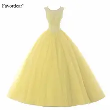 Favordear Vestido De 15 Anos бордовый Изумрудный зеленый красный золотой бисер пышное платье Бальные платья милое 15 нарядное платье с открытой спиной Платья