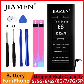 

100% New Orignial Mobile Phone Batterie For iPhone 6S 6 5 SE 5S 7 Battery 0 Cycle Battery For iPhone 6S +Tool Sticker Case