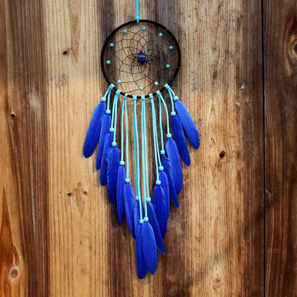 Handmade Indian Style Dreamcatcher Gift Home Wall Wedding Hanging Decoration Wind Chime Feather Ornament DIY Craft