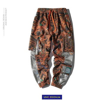 

UNCLEDONJM Streetwear Camo Cargo Pants Men 2020 Mens Hip Hop Joggers Pants Male Pockets Track Pants Sweatpants Trouse mo-TT-0936