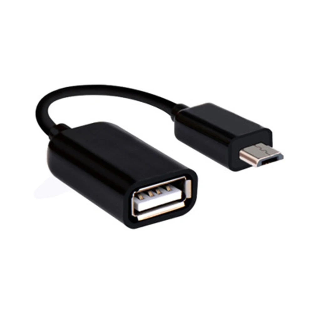 Кабель Micro USB OTG передача данных переходник с штырь-гнездо для Samsung HTC Android черный