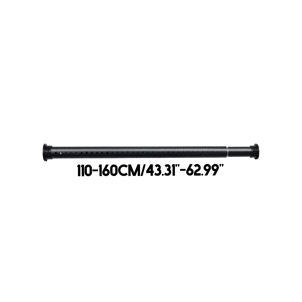 Black 1.1-1.6m 70 см до 260 см 4 размера душевая кабина Регулируемая пружина из нержавеющей стали Натяжной стержень рельс для одежды/полотенца/занавески s - Цвет: Black 1.1-1.6m