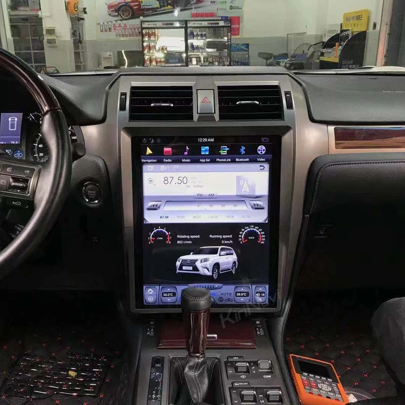 Автомагнитола KiriNavi в стиле Tesla 15 дюймов Android 9 0 для Lexus GX400 GX460 GPS навигация 4G стерео