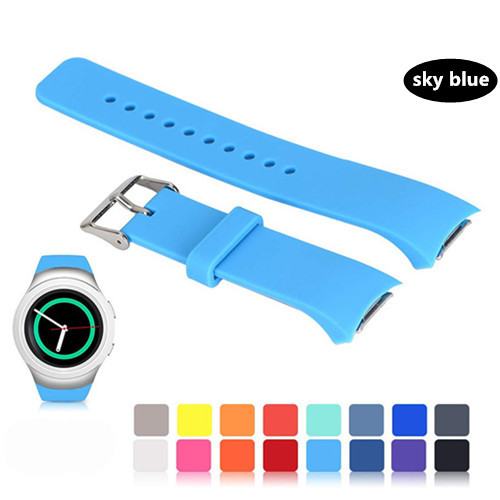Strap For Samsung Galaxy Gear S2 band R720 R730 Smart Watch Band Silicone wrist bracelet correa watchband belt Accessories