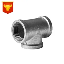 Crush Malleable Iron Hot Galvanized Firefighting Heating Fuel Gas Plumbing Pipe Fittings Wholesale Diameter Reducing Elbow T-con