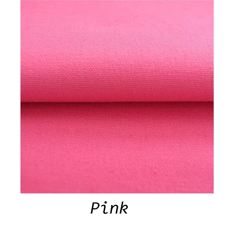 Pink 50 см* 150 см хлопок плотная парусиновая ткань, ручная работа DIY лоскутное шитье мешок рисование на ткани холст - Цвет: Pink