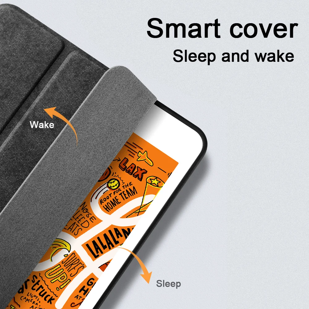 Чехол с карандаш держатель для iPad 9,7 дюйма( новые), ZVRUA тонкий Tri-fold из искусственной кожи Smart Cover у wake up sleep