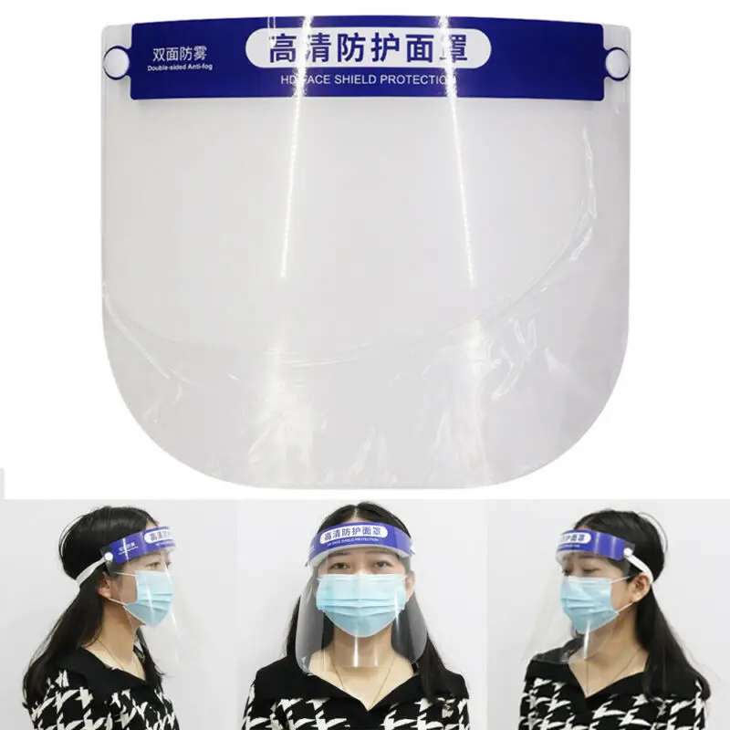 

Full Face Shield Clear Visor Oil Fume Protection Safety Work Guards Caps A