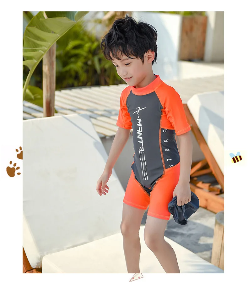 Детский цельный купальный костюм с рисунком единорога детский солнцезащитный купальный костюм Одежда для купания летняя пляжная одежда для серфинга для маленьких девочек