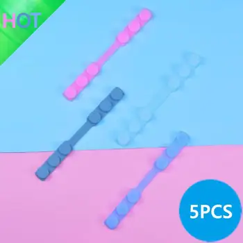 

NEW 5Pcs/LOT Soft Face Mask Ear Hooks Buckle Adjustable Ear Pain Prevention Health Care Suppies Mask Extension Belt non-slip