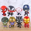 Superheroes Avengers Set of 8 Toys with Removable Heads 2